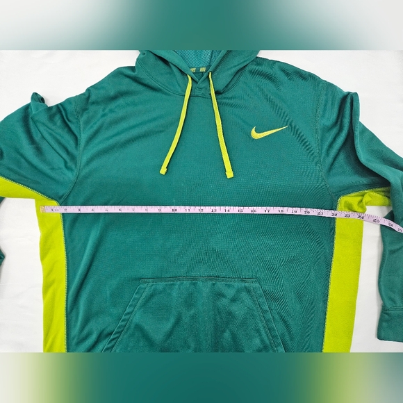 Nike XL, Green and Yellow, 100% Polyester Hoodie - Picture 4 of 9